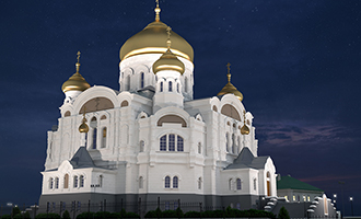 Проект освещения Белогорского монастыря